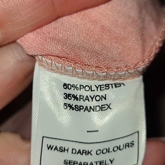 NWT Wiholl womens‎ soft orange short baloon sleeve square neck tshirt - Picture 6 of 8